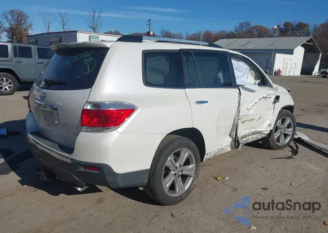 2013 Toyota Highlander Limited V6 z USA, uszkodzony, nr VIN 5TDDK3EH4DS236276